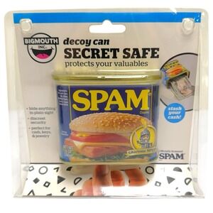 New Bigmouth Inc Fake SPAM Can Diversion Safe Hidden Safe for Money Stash NIB